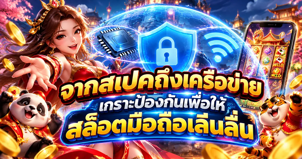 จากสเปคถึงเครือข่าย เกราะป้องกันเพื่อให้สล็อตมือถือเล่นลื่น
